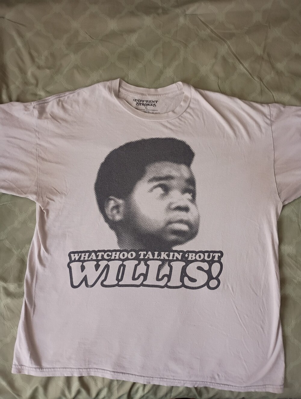 'Whatchoo Talkin' 'Bout Willis' Graphic Tee - Tan -XL